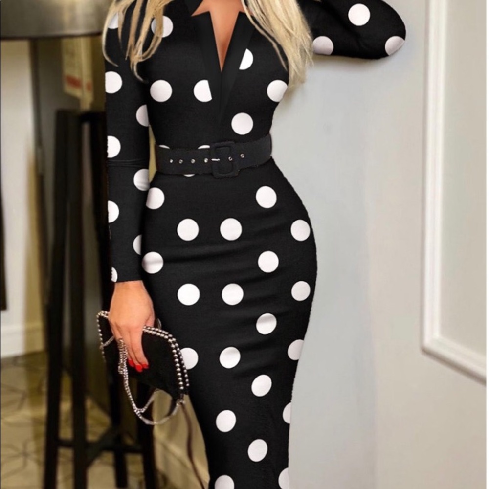 The new little black and white dress